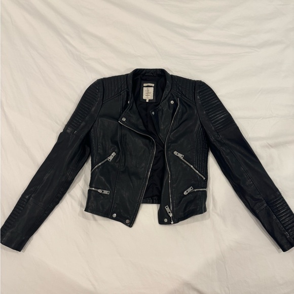 Zara moto leather jacket size small - Picture 3 of 3